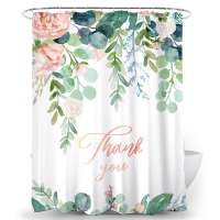 3D Digital Printing Peacock Shower Curtains Polyester Waterproof Bathroom Shower Curtain Bath Curtain with Hooks cortina ducha