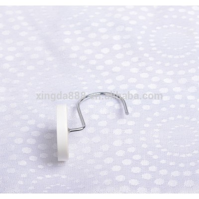 circle shaped design resin shower curtain hooks set/Polyresin bathroom shower curtain hooks /Metalshower curtain hooks